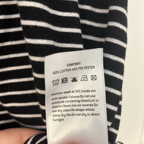 Striped Rose Detail Tee - Picture 5 of 6